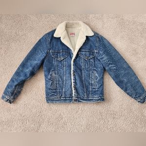Levi's Vintage Denim Sherpa Trucker Jacket Men's 38